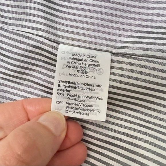 J. Crew Gray Wool Blend Blazer Size 10 - Picture 10 of 11